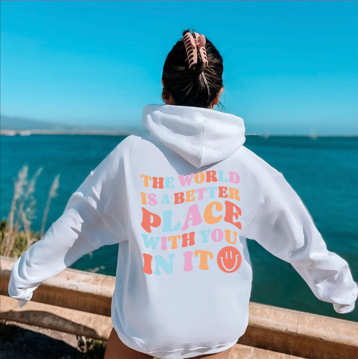 The World Is A Better Place With You In It Mental Health Hoodie Tren