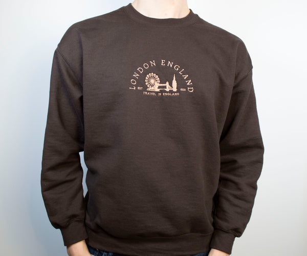 Vintage London England Embroidered Sweatshirt - obprintshop