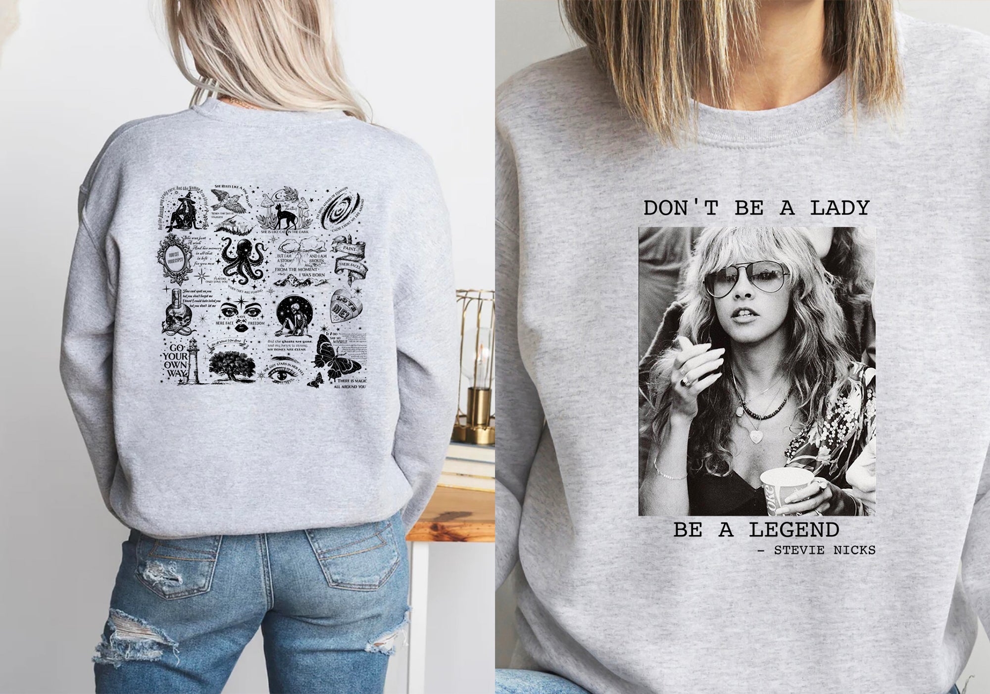 Don't Be a Lady Be a Legend Stevie Nicks T-Shirt, Sweatshirt, Hoodie