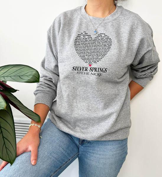 Stevie Nicks "Silver Springs" Lyric T-Shirt, Sweatshirt & Hoodie - Classic Rock Legend