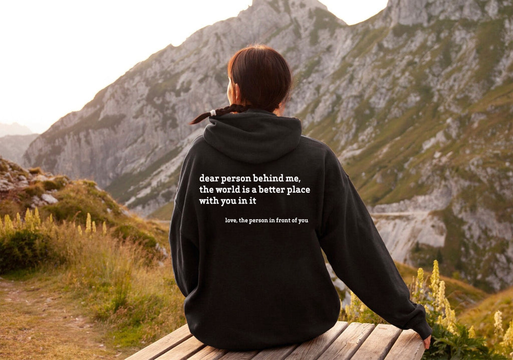 "Dear Person Behind Me" Inspirational T-Shirt For Women - Football Mom Design, 95% Cotton 5% Spandex